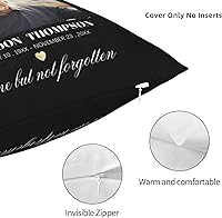 Vista 14 de Fundas de almohada conmemorativas personalizadas, fundas de almohada personalizadas para añadir el nombre de la foto, fecha y nombre, impresión