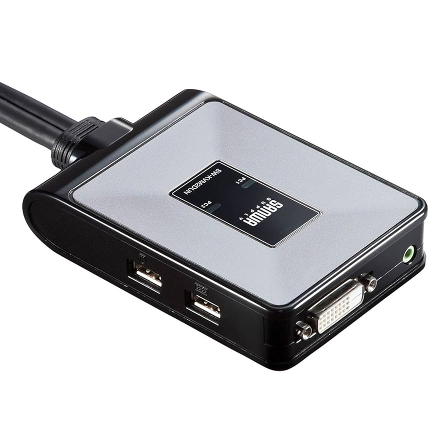 【pug様】サンワサプライ SW-KVM2DUN SW-KVM2DUN【ディスプレイエミュレーション対応DVIパソコン自動