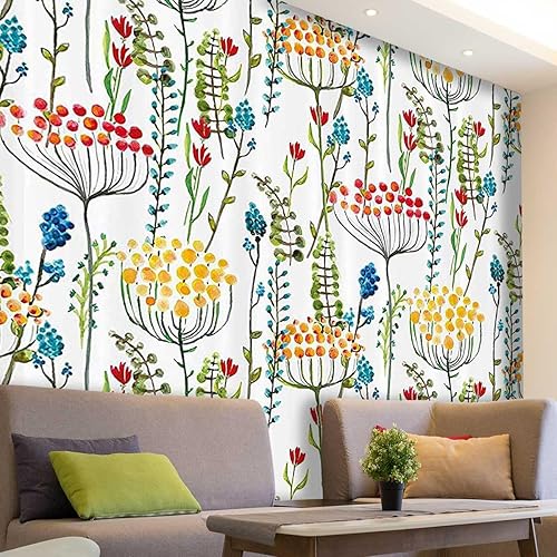 Papel tapiz Art Deco para despegar y pegar, diseño floral, para paneles decorativos, fáciles de instalar (98.4 pulgadas de ancho x 91 pulgadas de