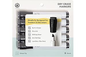 KingArt Dry Erase Markers with Chisel Tips