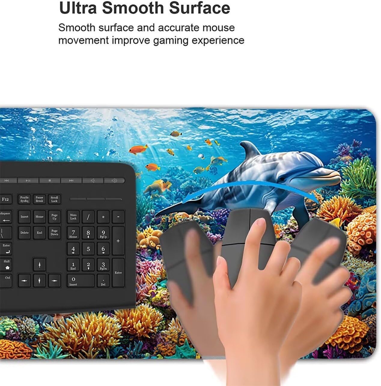 大型 ゲーミングマウスパッド XXL 1600 x 800 mm 防水 滑り止め おしゃれ 耐久性 ズレない デスクマ 【タスク】