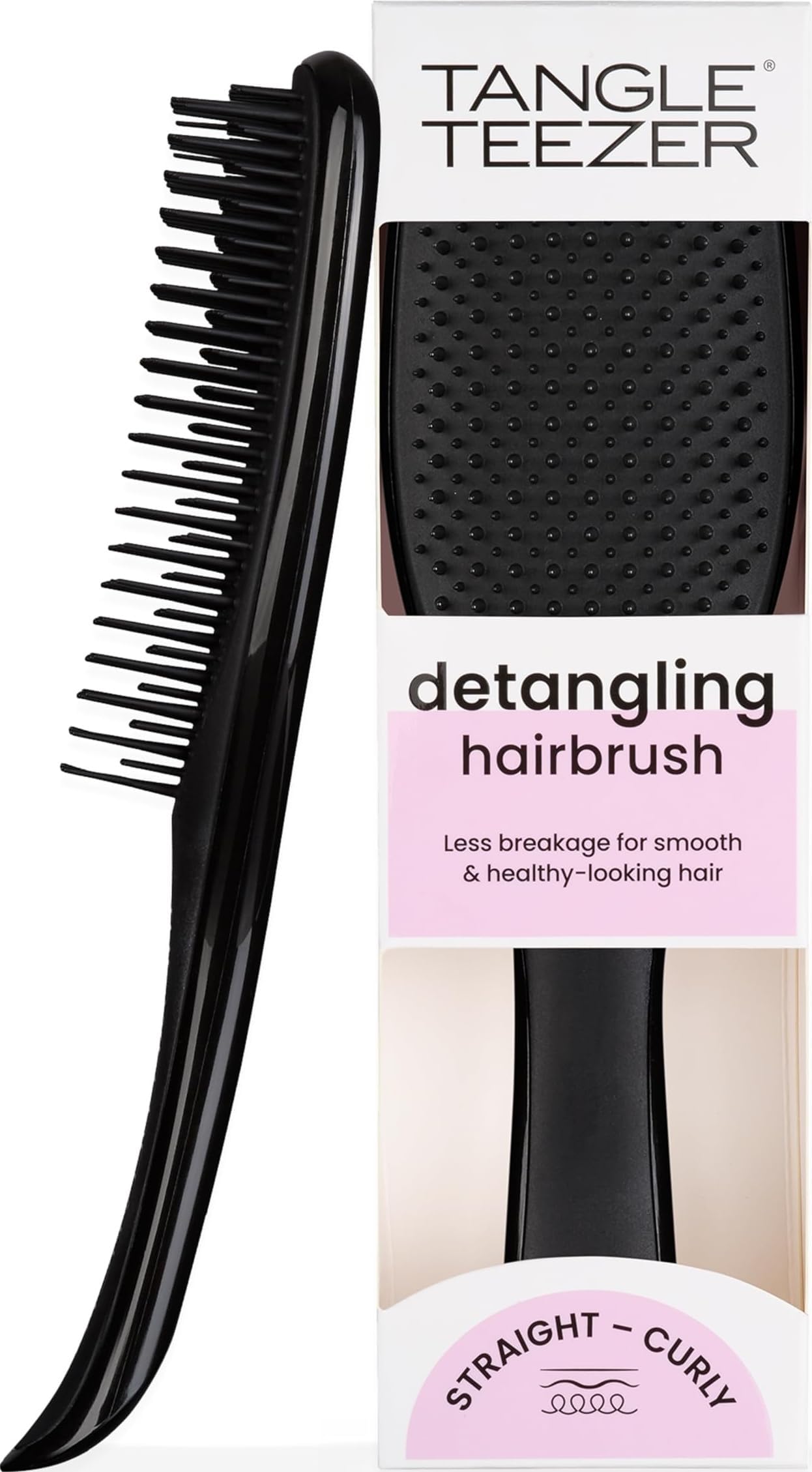 TANGLE TEEZER The Wet Detangler, Liquorice Black, All Hair types, unisex-adult