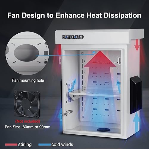 Miniatura 4 de Caja eléctrica para exteriores, placa de acero laminada en frío, viga trasera de aleación de aluminio, diseño de ventilación de una pieza, IP65