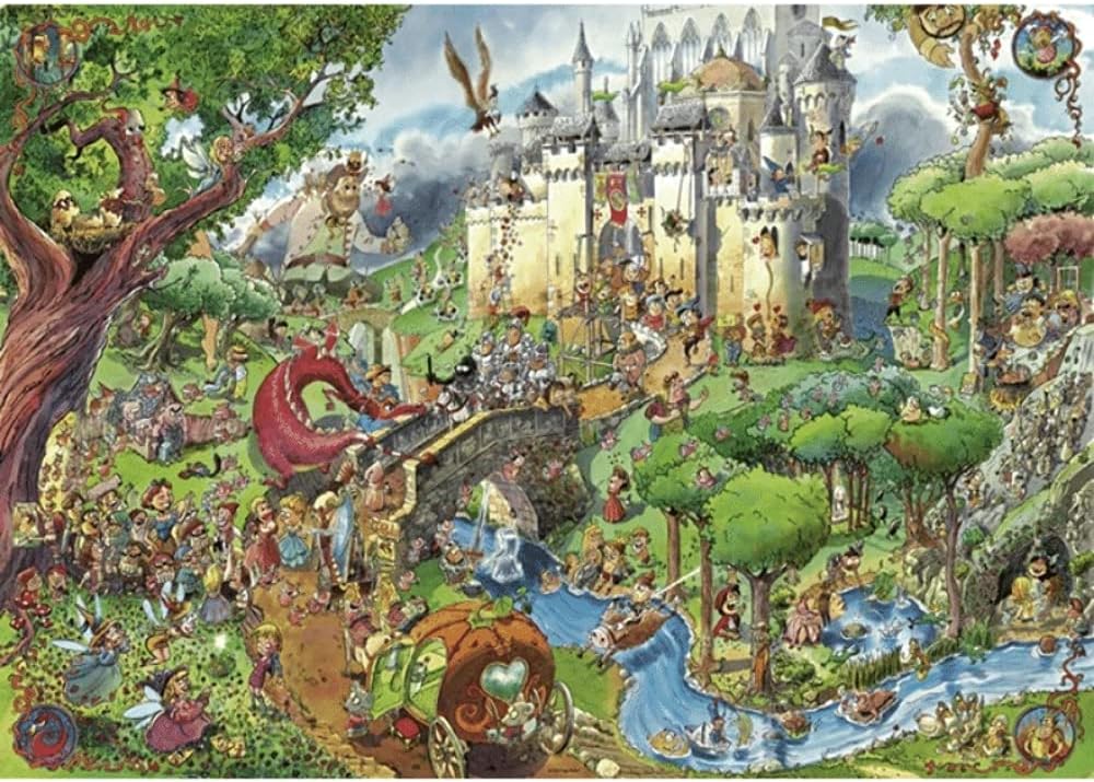 Heye Triangular Fairy Tales Prades Puzzles (1500-Piece),Multicoloured,Large