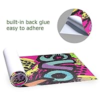 Vista 4 de Love Shape Dots Longboard Grip Tape 44" x 10" Bubble Free Skateboard Grip Tape Sheet Scooter Grip Tape Easy Apply Grip Tape for Skateboards