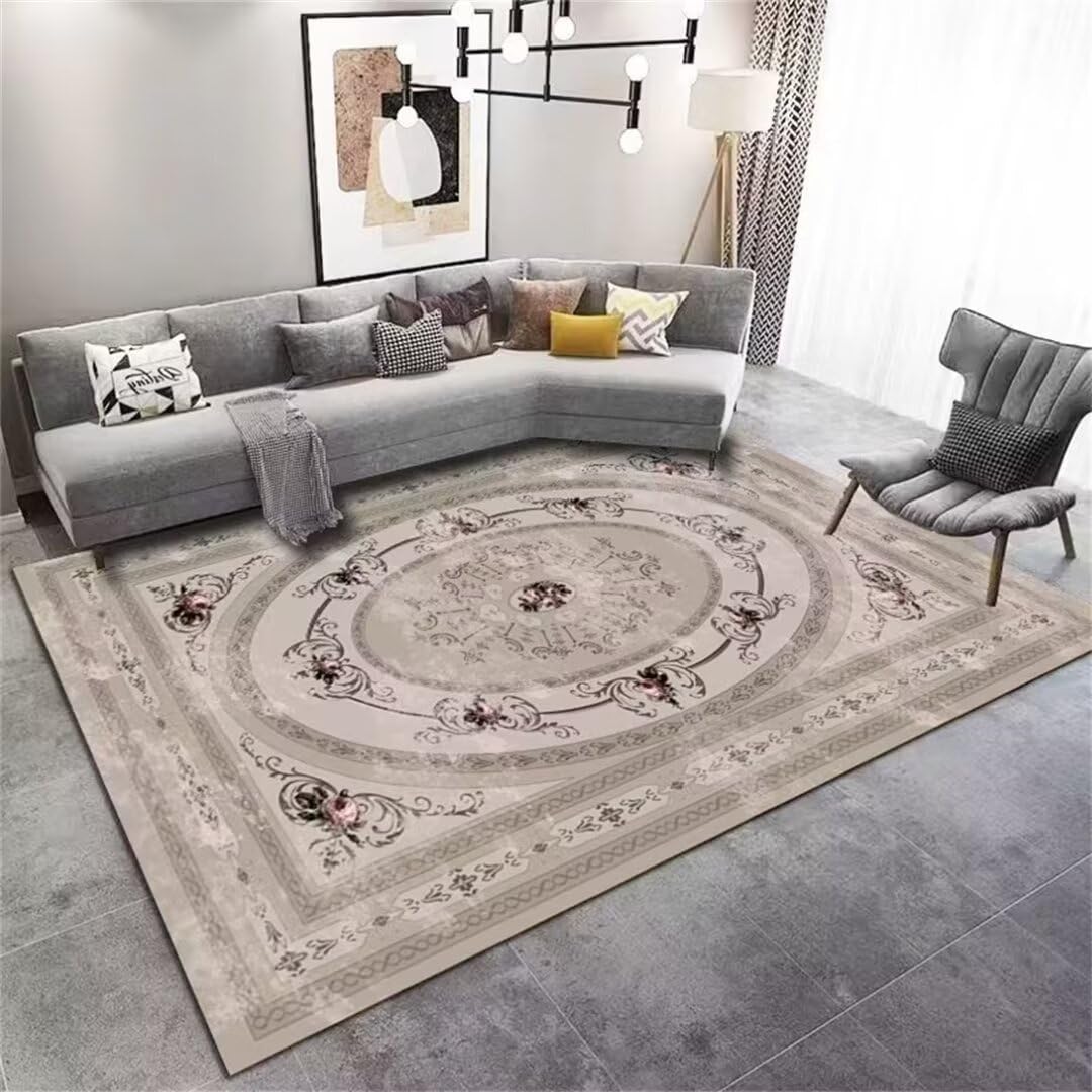 Tapis de salon unicolore gris pour couloir et restaurant