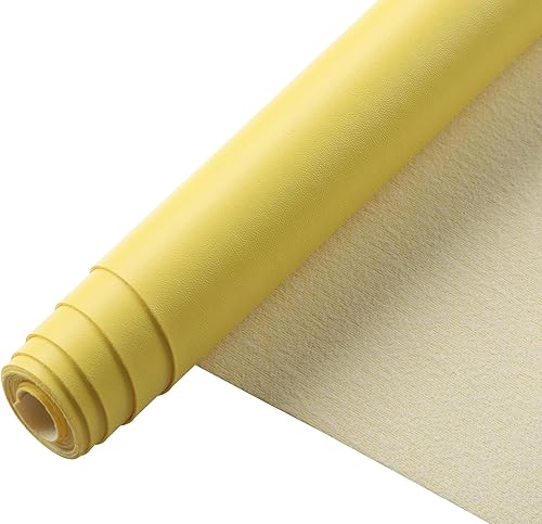 Miniatura 53 de Picheng Sábanas lisas de piel sintética de color sólido de 13.8 x 53 pulgadas, rollo de piel sintética suave muy adecuado para hacer manualidades
