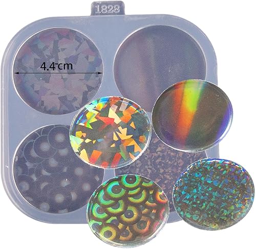 Miniatura 2 de Molde de silicona redondo de 1.7 pulgadas, molde de agarre para teléfono, moldes de resina epoxi, molde de enchufe de teléfono, molde de fundición