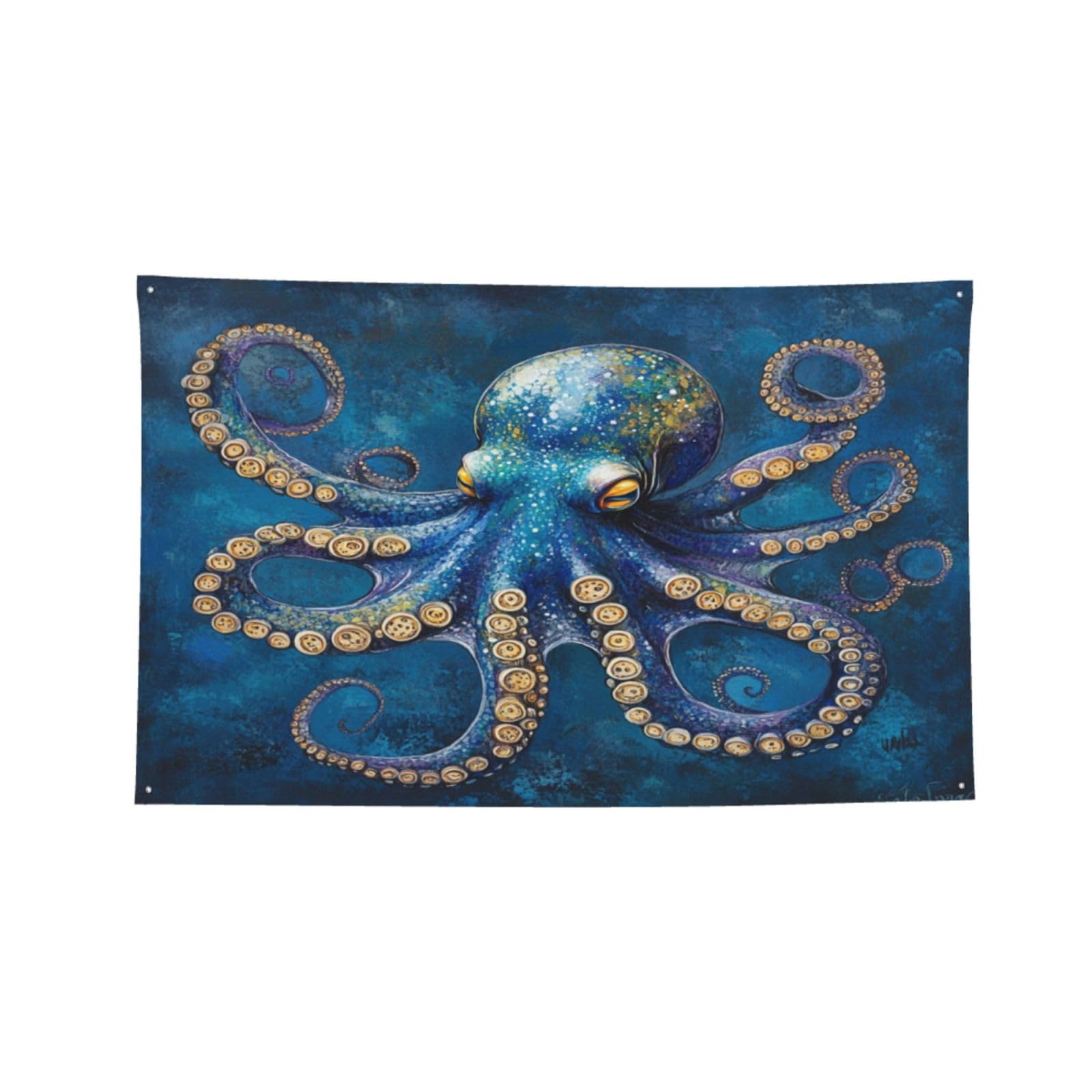 Bandera Azul Octo Plus 3X5Ft de alta durabilidad textil para fachadas exigentes
