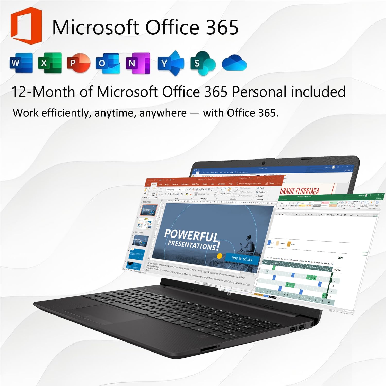 Amazon.com: HP 15 Laptop(Include 1 Year Office 365), 16GB RAM 