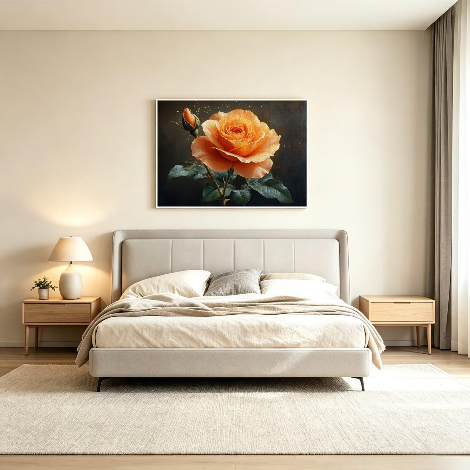 Puzzle 3000 elementów dla dorosłych, gry rodzinne, kwiat róża, n-284
