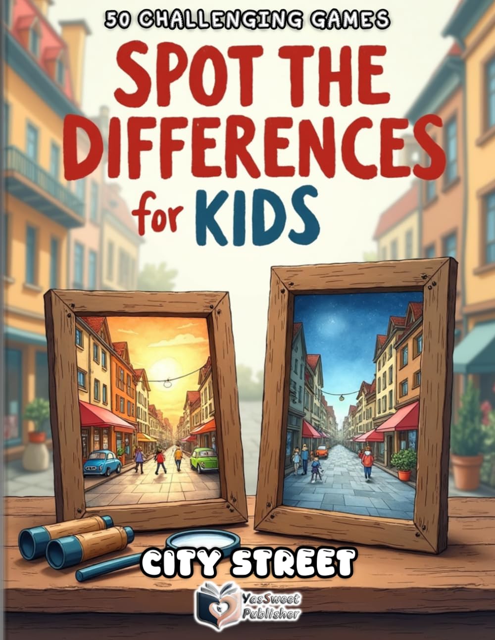 Spot the Differences for Kids – City Street Adventure: 50 Fun Find the Difference Puzzles for Kids Ages 4-8 | City Scenes Brain Games, Visual Puzzle ... Book (Spot the Differences Adventure Series)