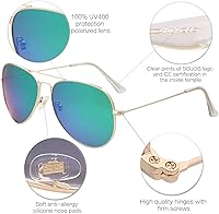 Vista 36 de SOJOS Classic Aviator Polarized Sunglasses for Men Women Vintage Retro Style Negro