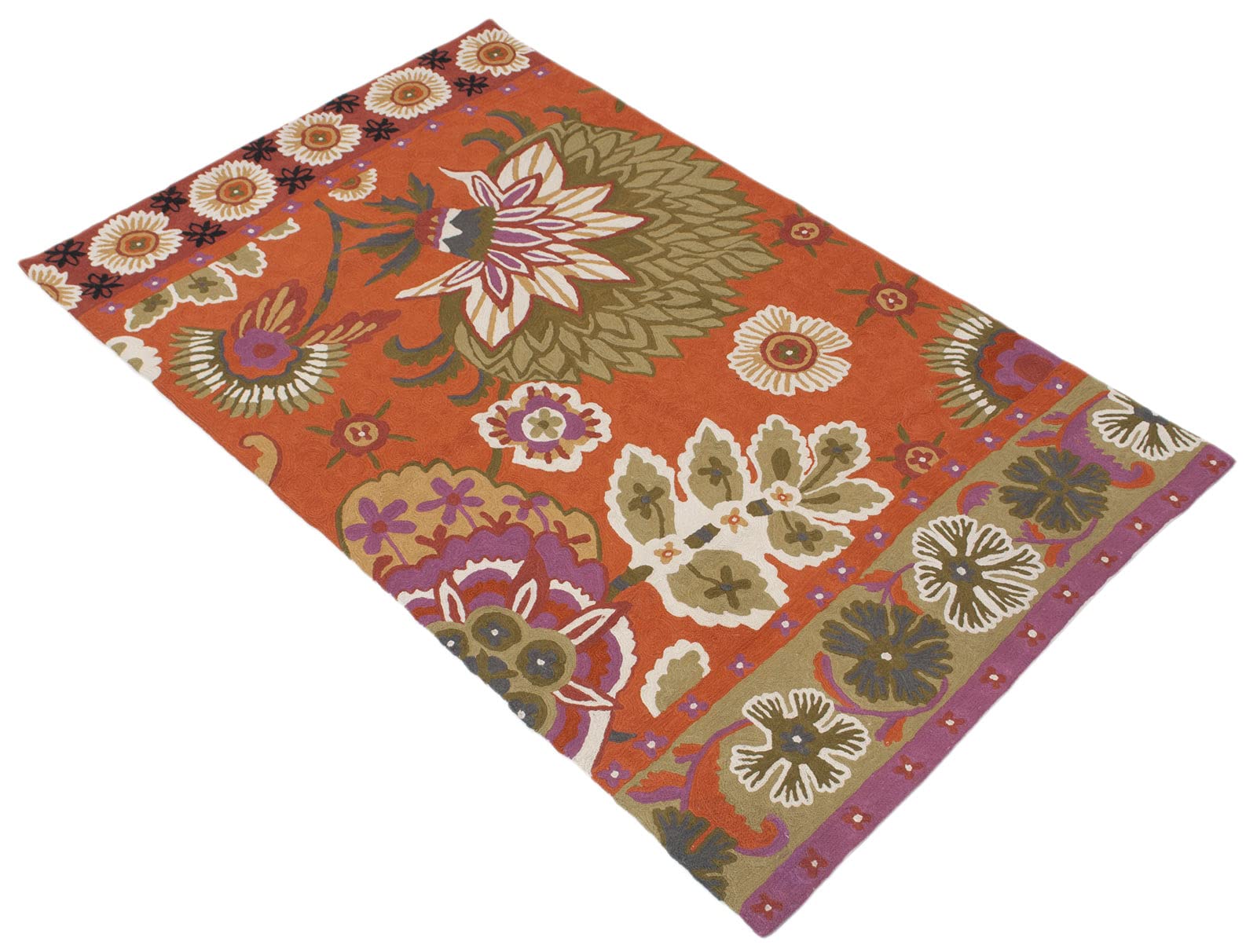 India Kilim Indo Suzani Ghelem Alfombras Gipsy CM 92x61