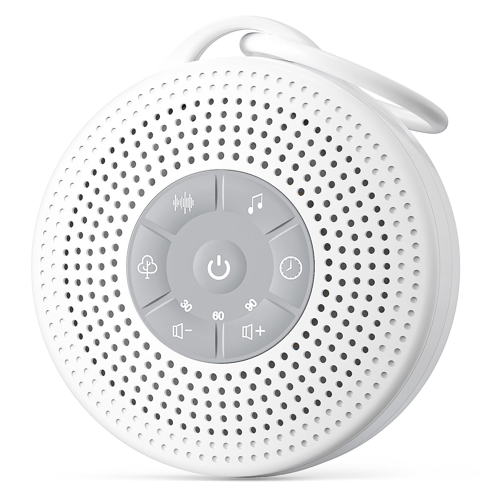 White Noise Machine Baby, Portable White Noise Machine for Adults with 2000mAh Battery, Rain Sound Machine with 21 Soothing Sounds, Sound Therapy with Timer and Volume Adjustment for Sleeping Nursery