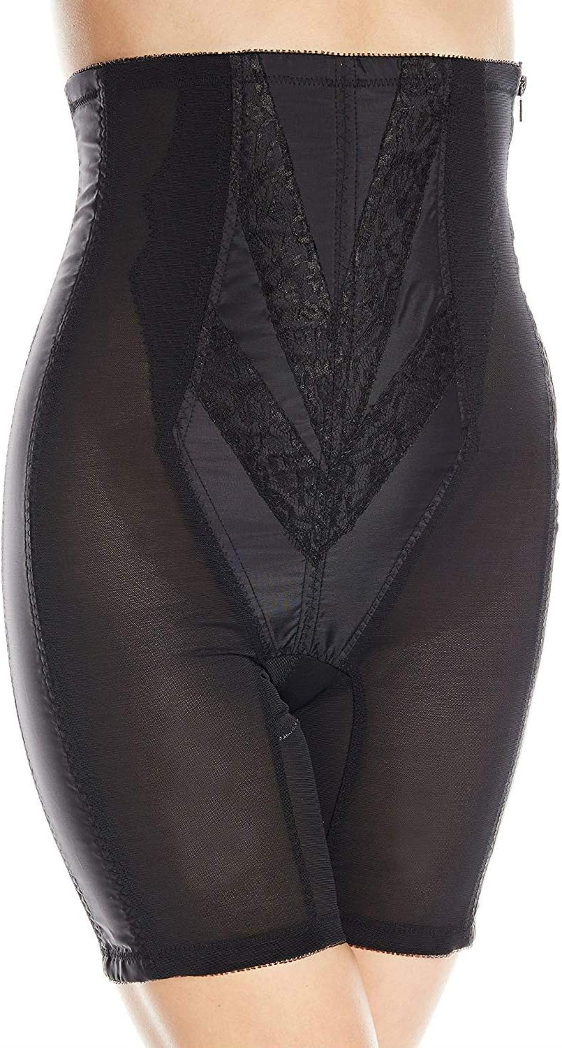 Rago Style 6210 | High Waist Long Leg Shaper | Side Zipper | Extra Firm Control | Tummy Waist & Thigh Sculpting | USA Made