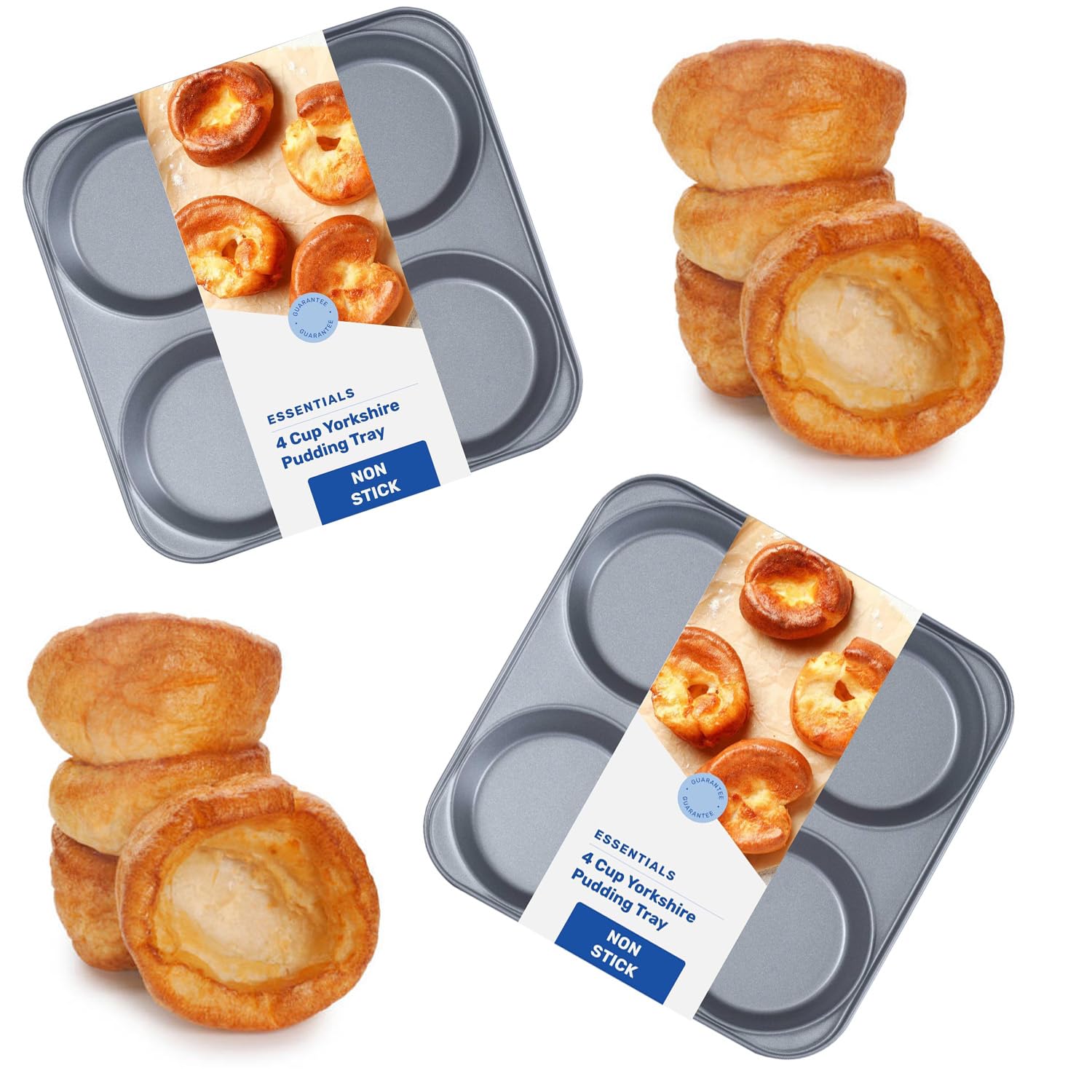 4 Cup Giant Non-Stick Yorkshire Pudding Baking Tray (2)