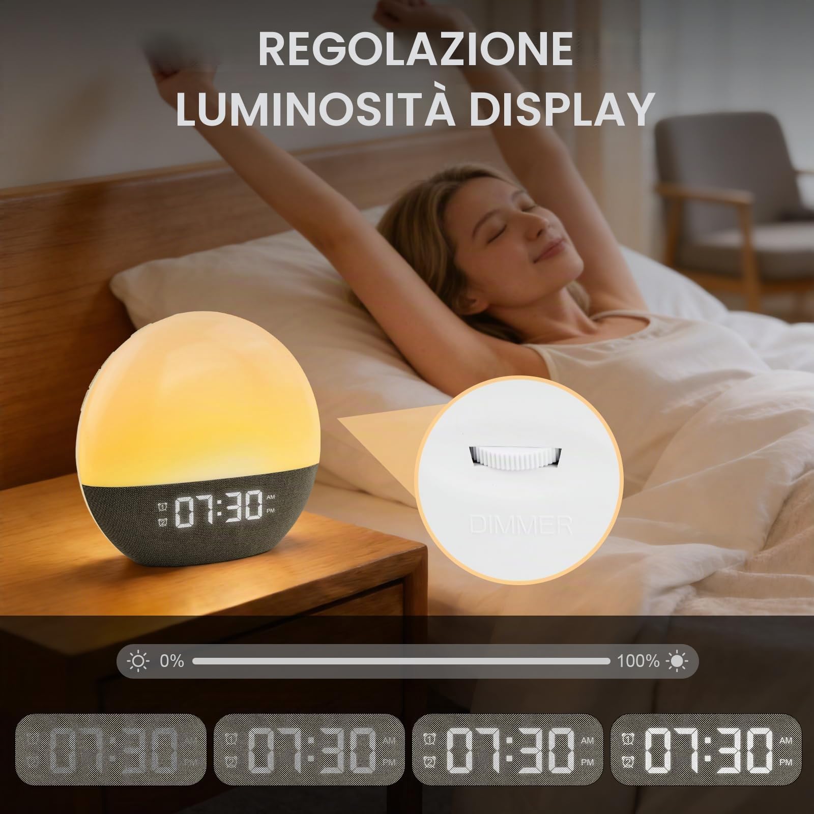 Focenat Sunrise alarm clock — immagine 3 di 15