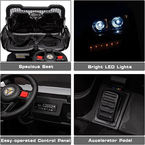 Miniatura 7 de Autos de paseo de 24 voltios para niños y niñas, camión volquete para niños de 3 años en adelante, vehículo eléctrico de 4 ruedas con control remoto