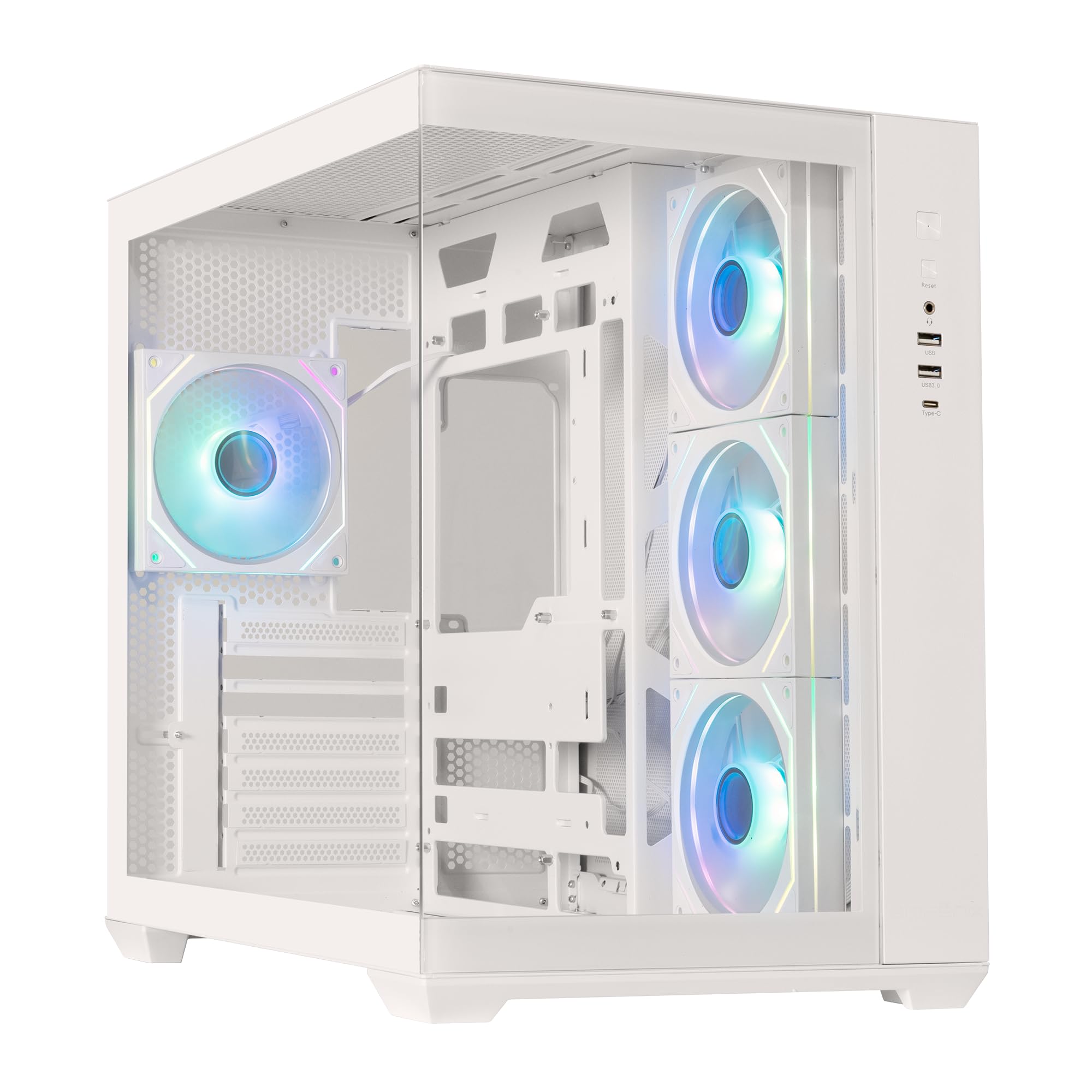 Caja de ordenador Bitfenix Cube AL118 blanco para PC mini-ITX compacto 7