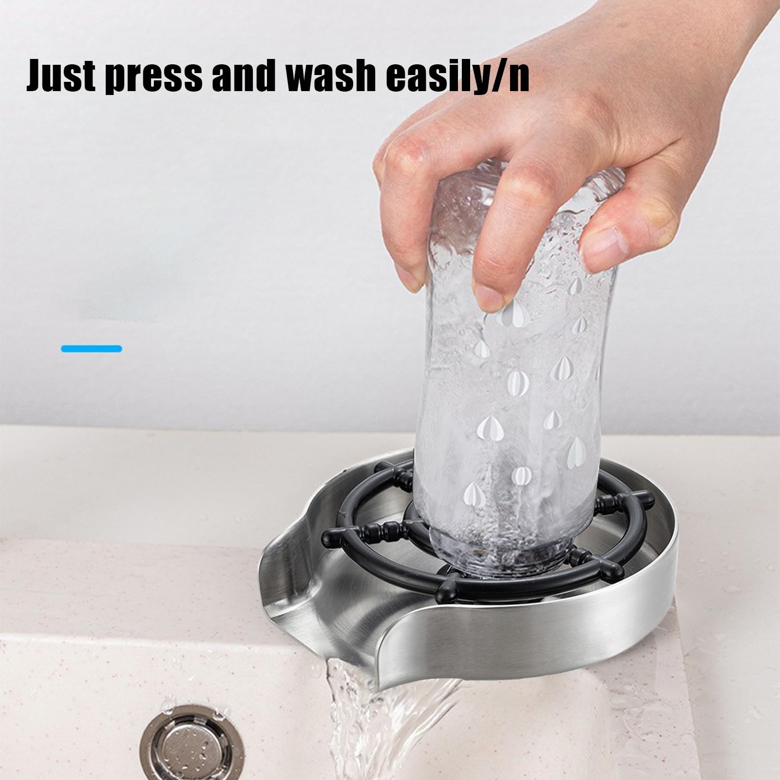 - Sciacquatrice ad alta pressione, in per lavello da cucina | Pulitore di tazze in acciaio , bottiglia di acqua detergente automatica per cucina, bar, lavello