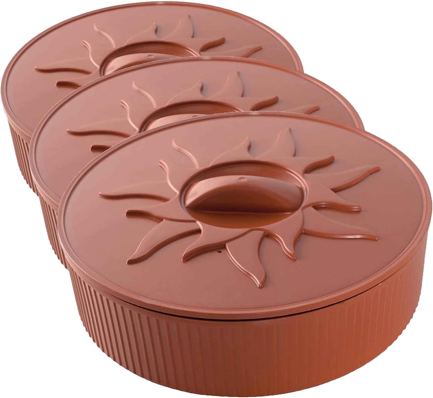 Nordic Ware Microwave Tortilla Warmer 10-Inch (Terracotta) Pack of 3