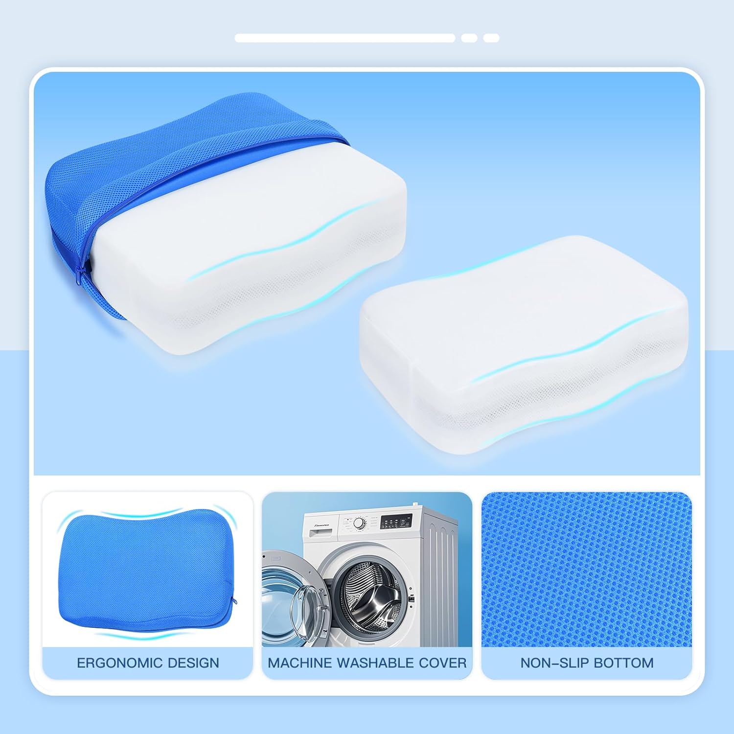 Hot Tub Booster Seat for Adults, Weighted Spa Cushion with Non-Slip Bottom, Quick Dry 4D Air Mesh Hot Tub Pillow Accessories for Indoor and Outdoor