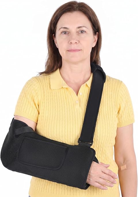 Breathable Arm Sling, Adjustable Shoulder Support for Injury