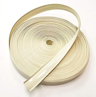 Colonial White 7/8" Insert Molding Trim Screw Cover RV Camper Travel Trailer (50 ft, Colonial Whi...