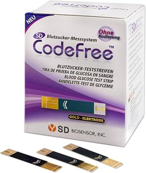 SD Codefree Blood Glucose Test Strips Pack of 100