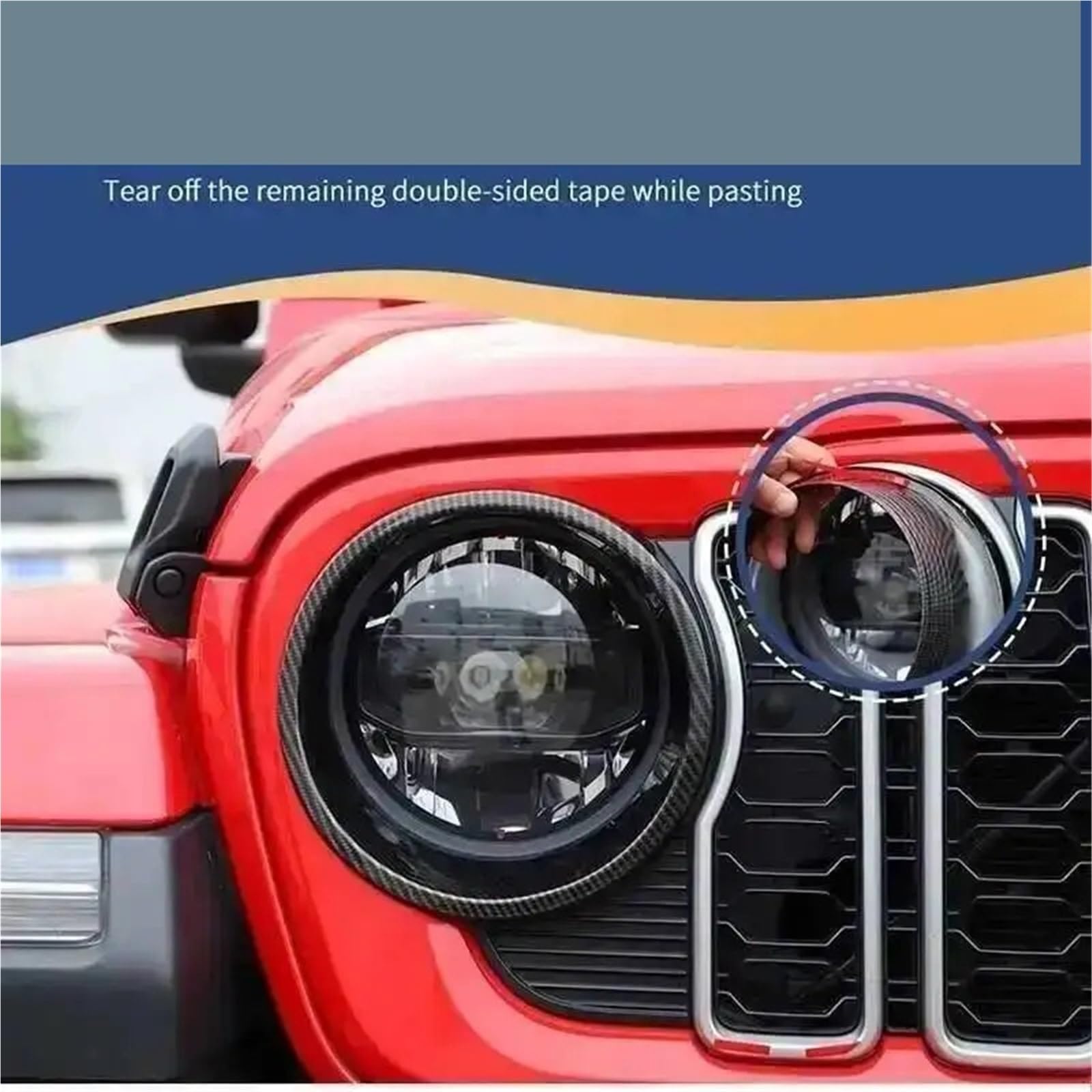 Reflektor LED Do Wrangler JL Gladiator JT Żarówki halogenowe | 2024-2026 Reflektor Samochodowy Lampa Ochronna Dekoracyjna Pokrywa