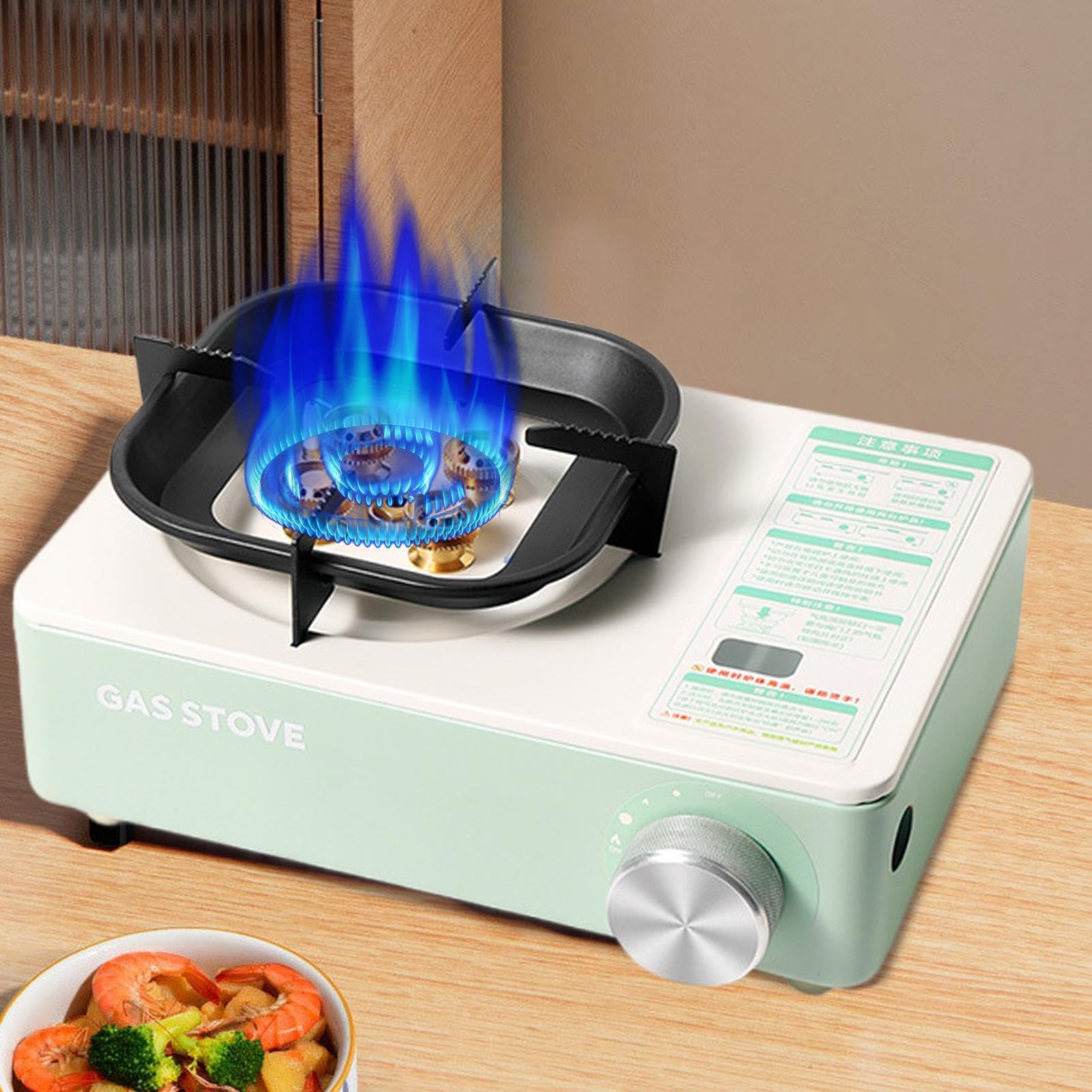Kuchenka turystyczna z regulacją mocy Regulowany palnik do gotowania | Kuchenka turystyczna Do podróży, pikników, biwaków, górskich wędrówek, grillowania, tailgatingu i przyjęć BBQ
