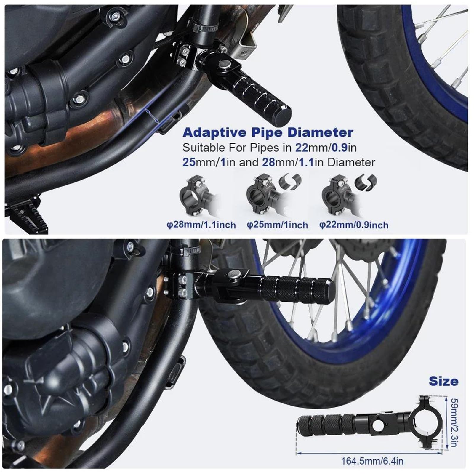 Accesorios para clavijas Accesorios Para Reposapiés De Motocicleta Para DUCATI SCRAMBLER Cafe Racer 800 2017 2018 2019 2020 2021 Pedales Y