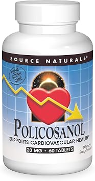 Source Naturals Policosanol, 20 mg - 60 Tablets