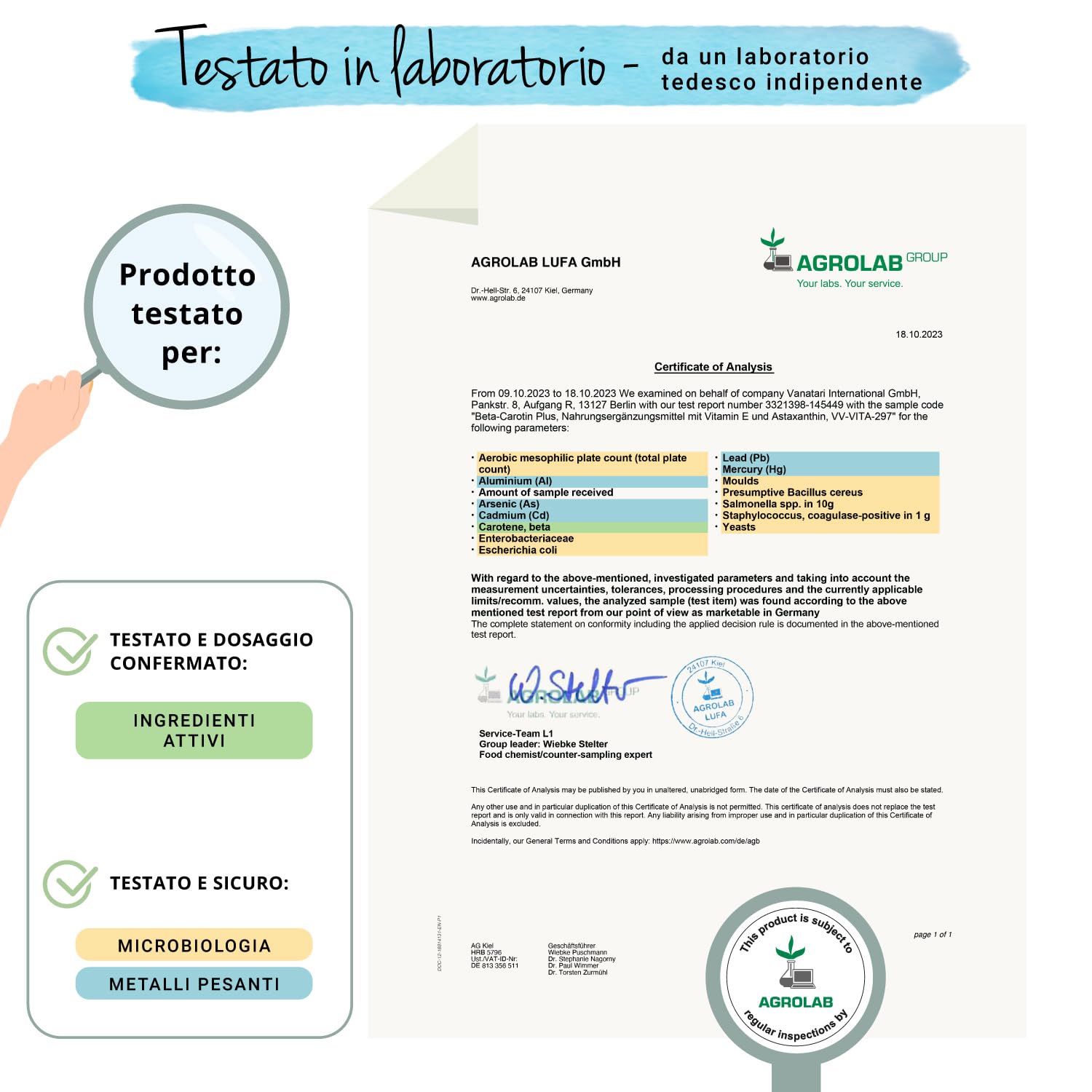 BETACAROTENE PLUS Vegavero® | con Vitamina E + Astaxantina AstaZine® | Lucarotin® B SUN Beta Carotene | Integratore Attivatore Abbronzatura | 120 capsule GreenCaps®