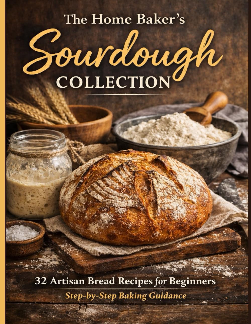 The Home Baker’s Sourdough Collection: 32 Artisan Bread Recipes for Beginners with Step-by-Step Baking Guidance