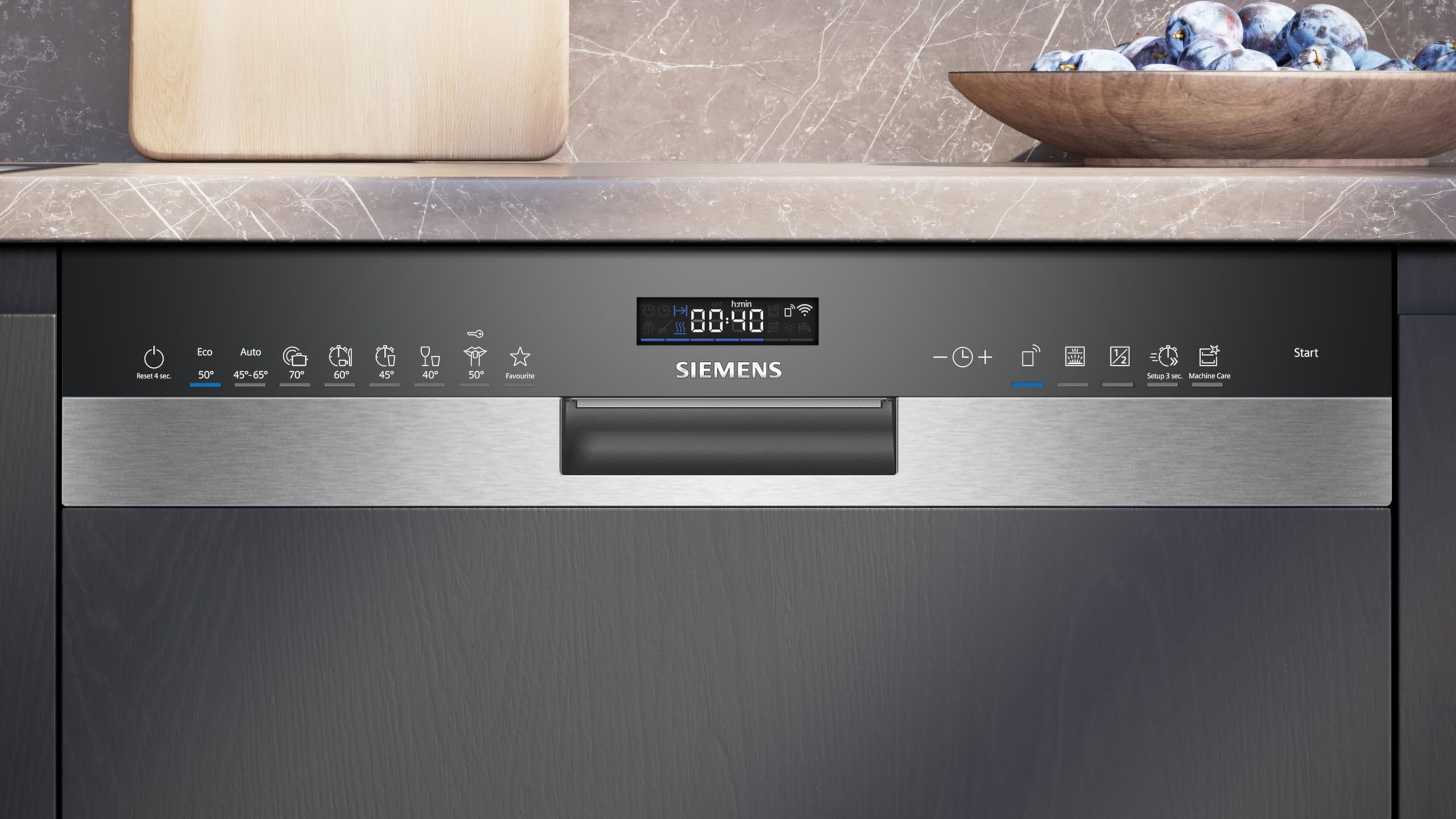 Siemens iQ500 Smarter Teilintegrierter Geschirrspüler 60 cm SN55ES12CE