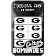 MasterPieces NCAA Georgia Bulldogs, Collectible Double Six Dominoes, For Ages 6+