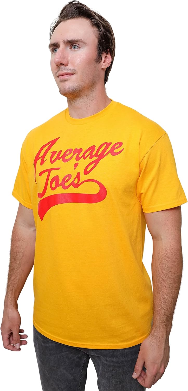 Dodgeball Average Joe's Gold Uniform Adult T-Shirt - Image 8