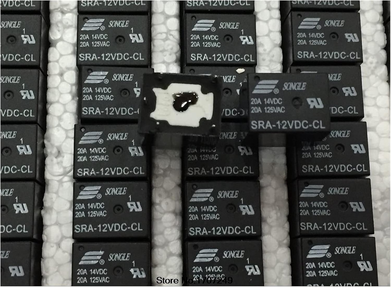 Power Relay 50pcs/lot SRA-12VDC-CL 12V 20A 5pin One Open Close Automotive Relay