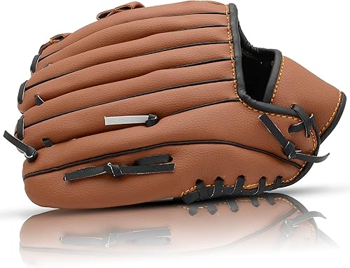 Miniatura 5 de Baseball Glove Softball Glove Tee-Ball Glove 10.5"-12.5" for Kids Youth Adult Baseball Mitt Left Hand Glove, Right Hand Throw