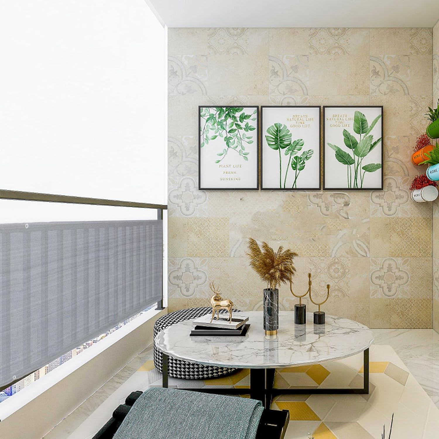 Balcony Privacy Screen Hdpe Breathable Barrier for Pets and Fences