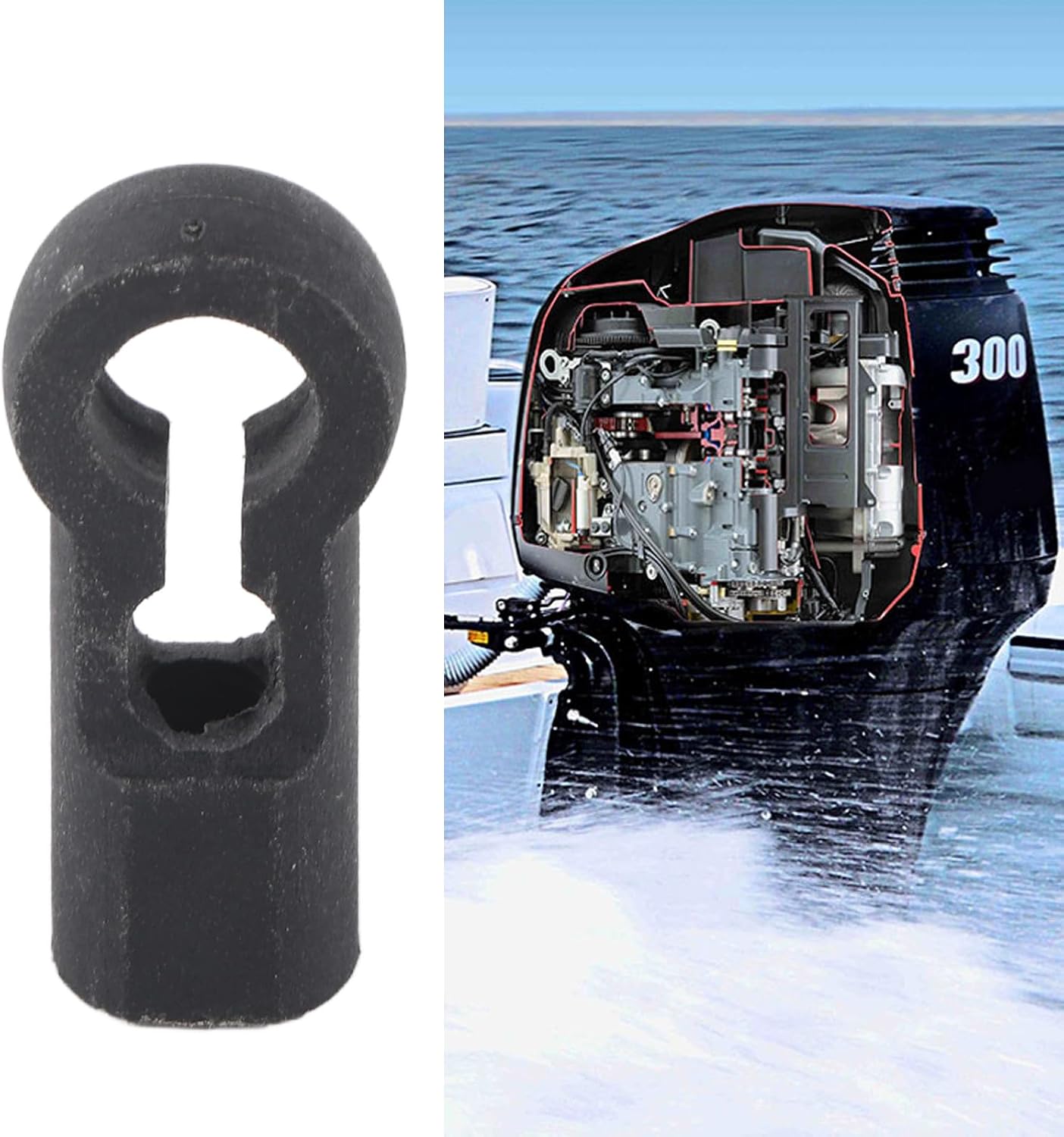 Outboard Link Joint, Nylon Joint Link 6H1 41237 00 00 Replacement for Outboard Motor 15 to 1984 and Newer