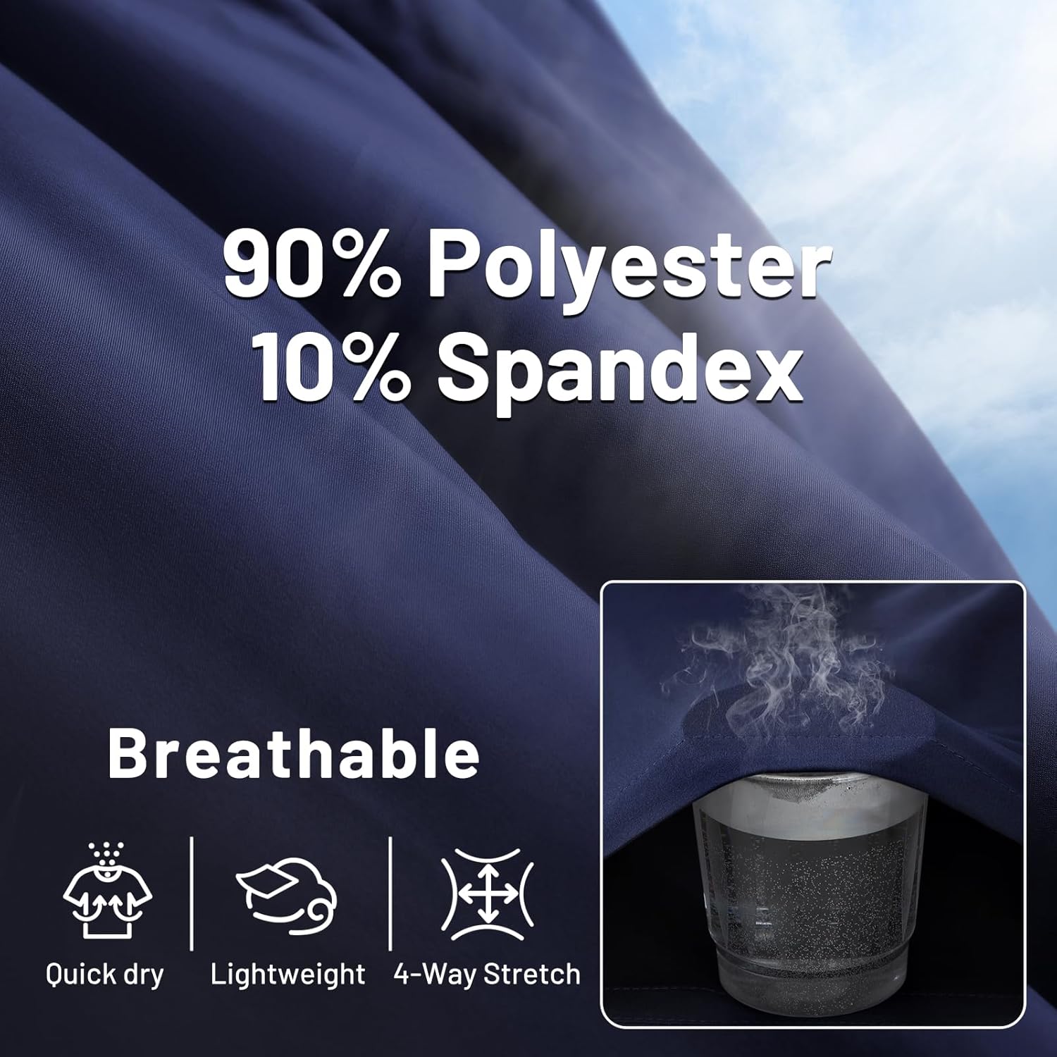 MIER Men's Running Shorts 7" Quick Dry Gym Athletic Workout Shorts with Zipper Pockets - Image 5