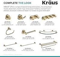 Vista 6 de KRAUS Elie KEA-18801BG - Gancho para bata de baño y toalla, color dorado cepillado