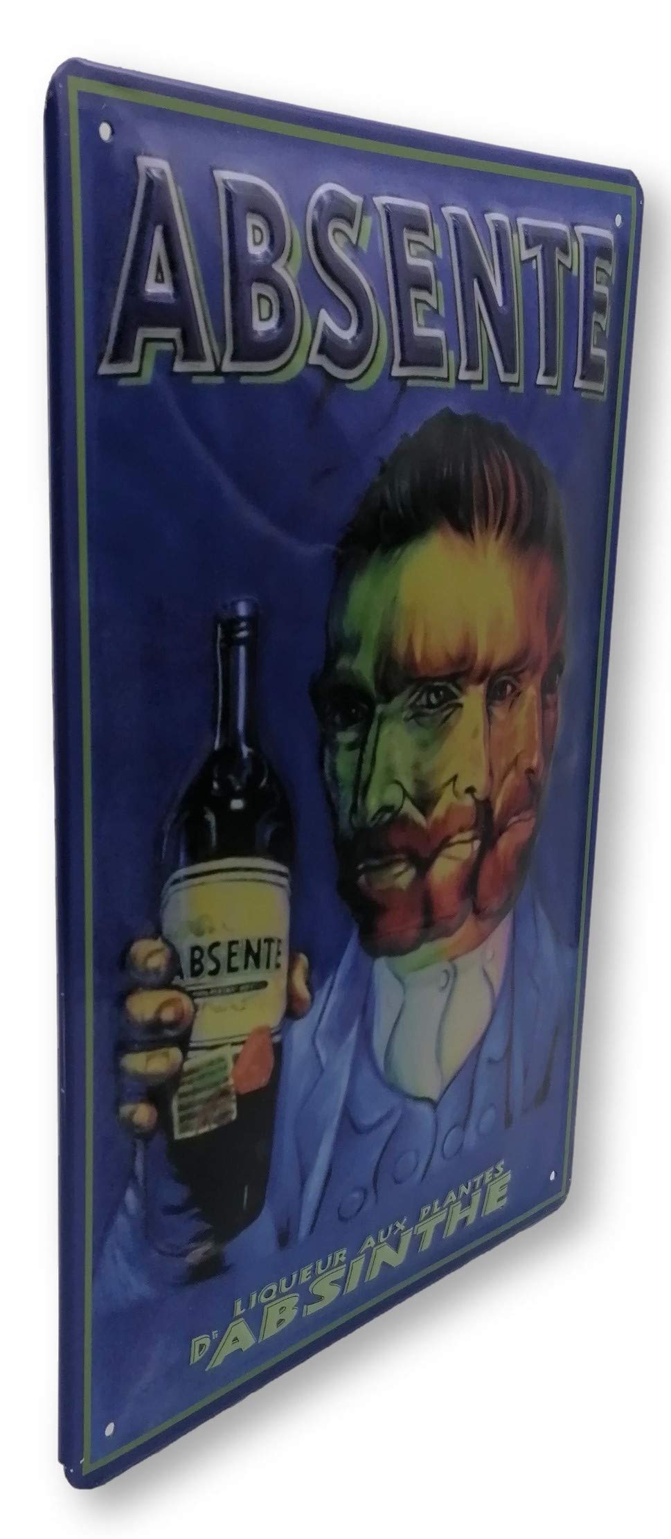 Plaque métal Save Water DRINK BEER 20 x 50 cm déco rétro vintage