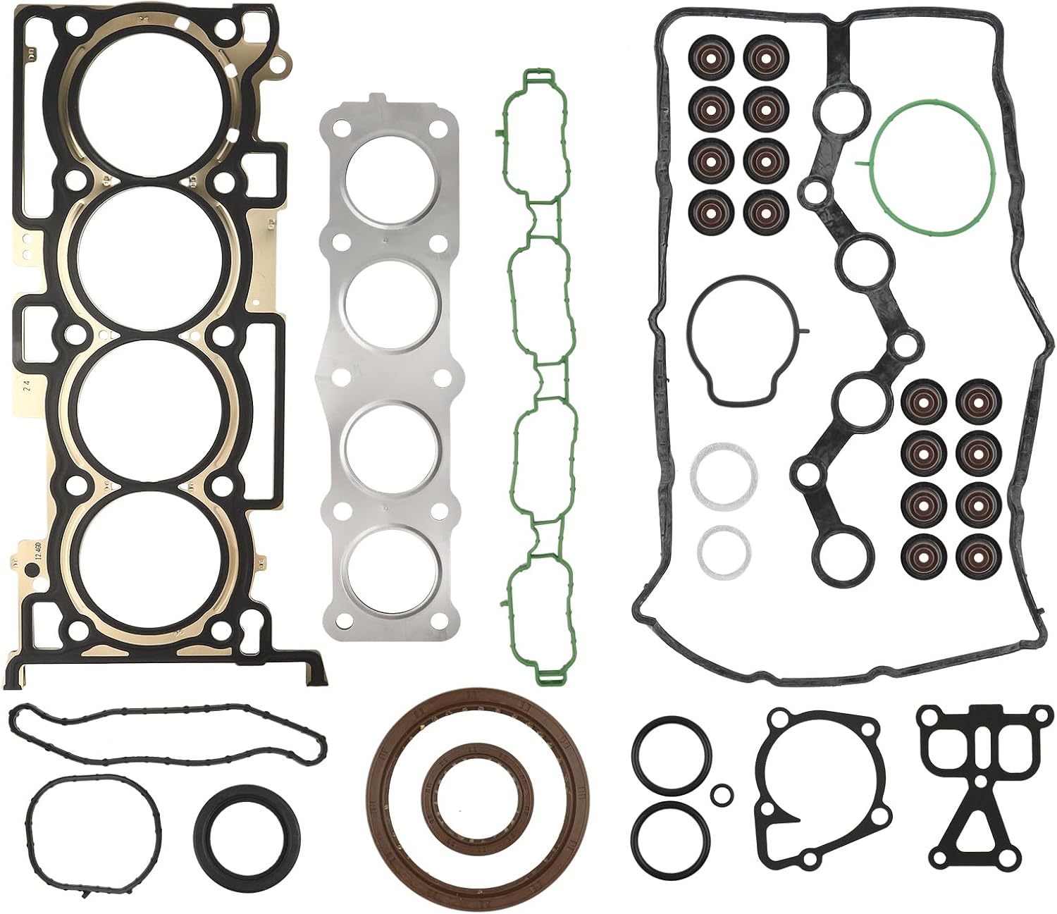 Engine Cylinder Head Gasket Set Compatible with Hyundai Santa Fe/Sport Tucson, Kia Sorento Optima 20910-2GK07 22441-2GGA0 22442-2GGA0