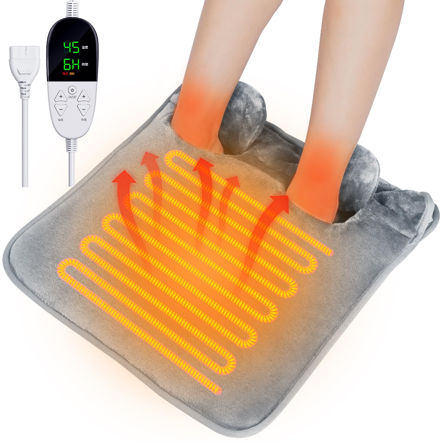 Amazon | Sumeriy 電気足温器 フットウォーマー 【6段階温度切替、5