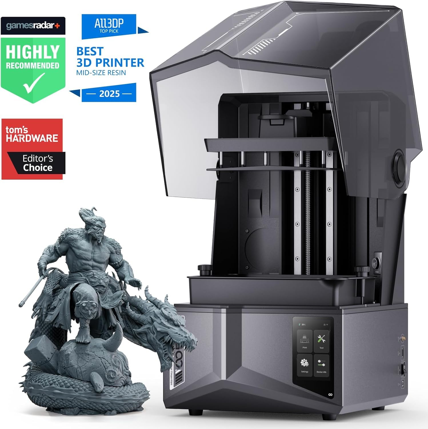 ELEGOO Saturn 4 Ultra 12K Resin 3D Printer with Smart Auto Leveling, Wi-Fi Connectivity, Fast Printing Speed, Large Build Volume, and High Precision MSLA Technology for Professionals and Hobbyists-image-33