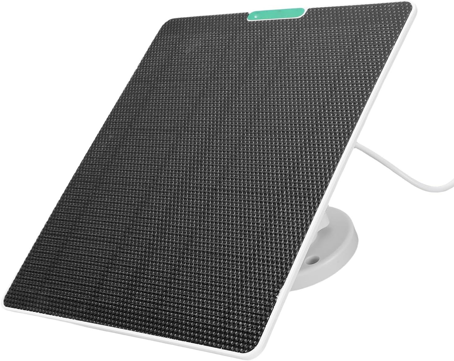 VINGVO Panel Charger, USB Solar Panel Charger for Security Camera Doorbell, with IP65 360° Adjustable Mount 9.8ft Cable (White)